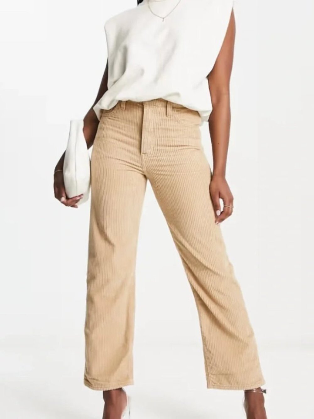 Levi's Ribcage High-Rise Straight Ankle Women's Corduroy Pants Size 26